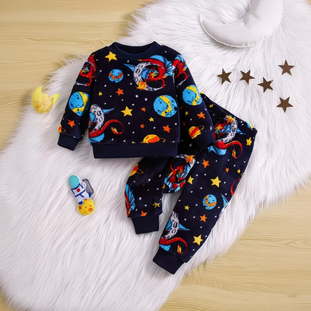 Christmas Themed Flannel Pajama Set