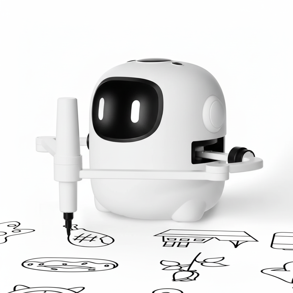 Voice Interactive Drawing Robot Card Set
