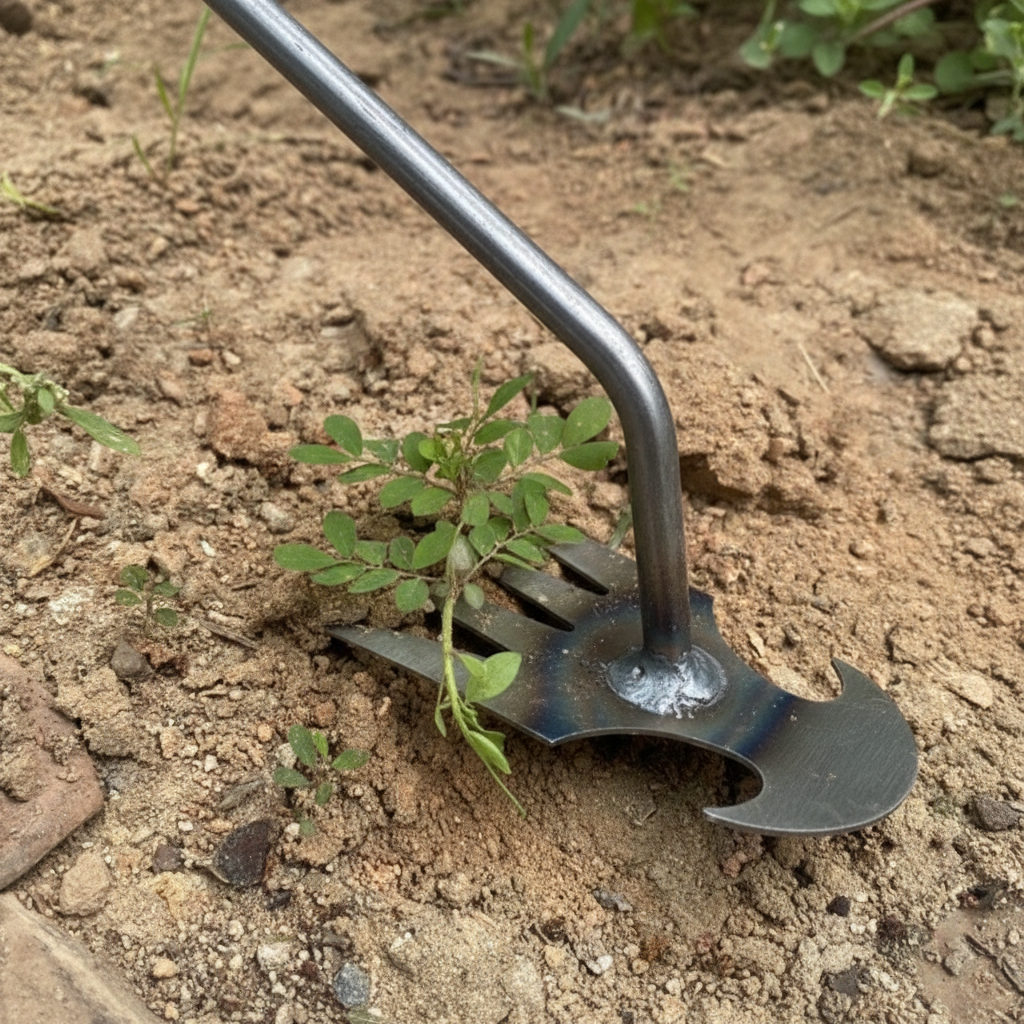 Forged Manganese Steel Long Handle Weeding Tool For Root Removal