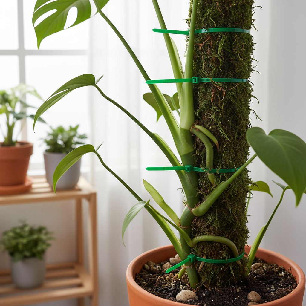 100 Pieces Gardening Cable Zip Ties For Plant Fixing And Support