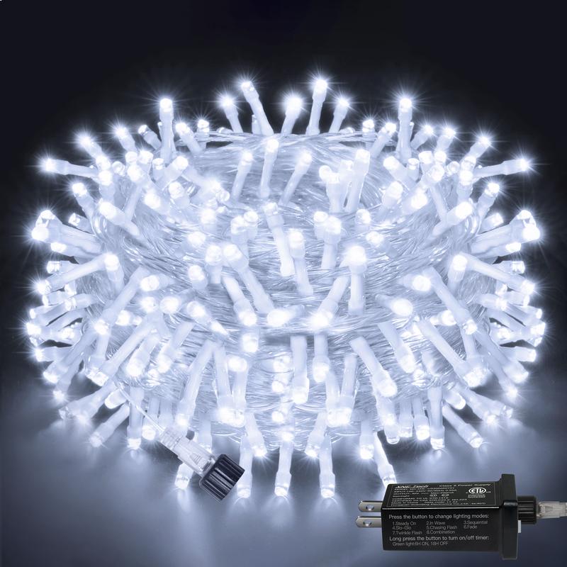 200 LED Christmas Outdoor And Indoor String Lights With 8 Modes