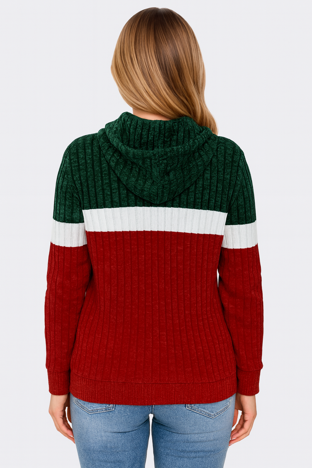 Casual Long Sleeve Pullover Hooded Sweater With Pockets