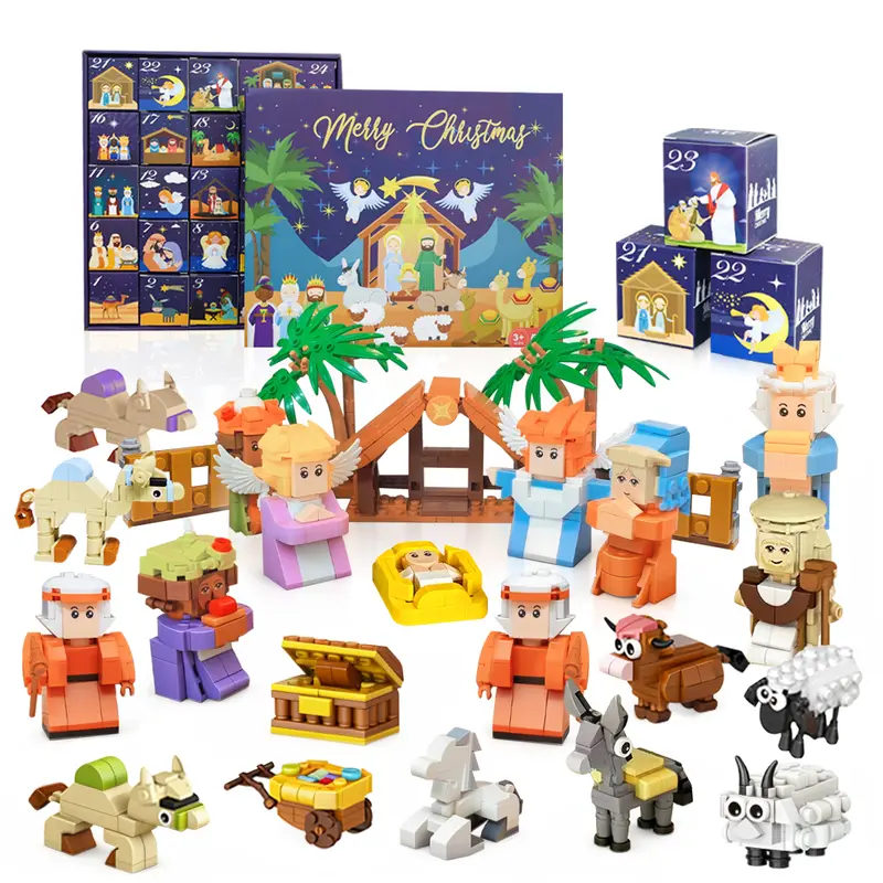 2026 Christmas Advent Calendar Building Blocks Set