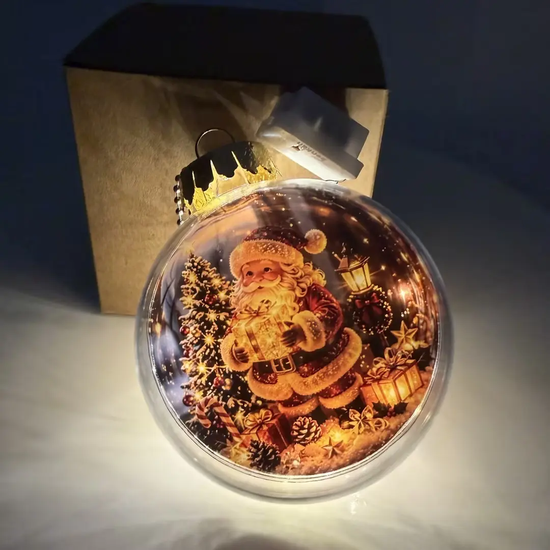Mini Holiday Warm Led Light Up Glowing Christmas Story Ornament