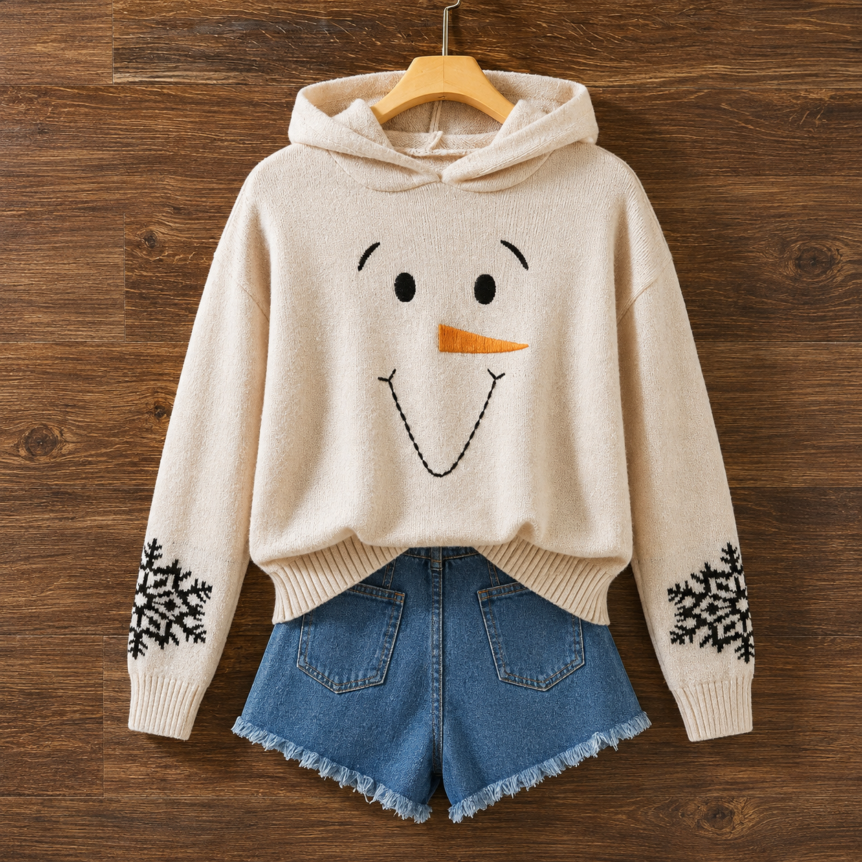 3D Christmas Pattern Hoodie Pullover Loose Versatile Sweater For Women
