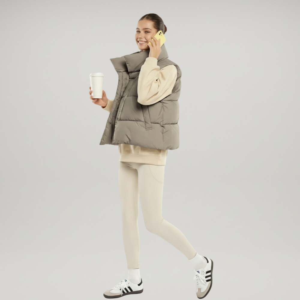 Classic Oversized Sleeveless Puffer Gilet Jacket