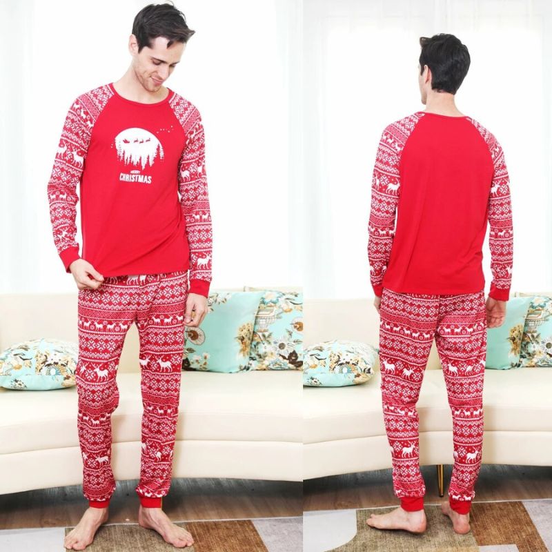 Deer Matching Pajama Set For Christmas - Amzemart