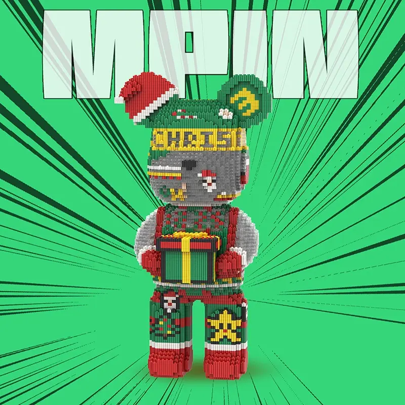 6150 Pieces Christmas Bear Building Block Set For Kids