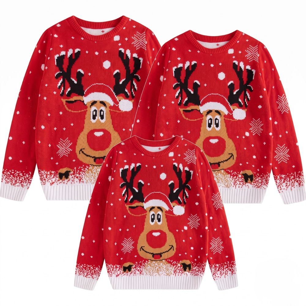 Casual Family Matching Christmas Sweaters 