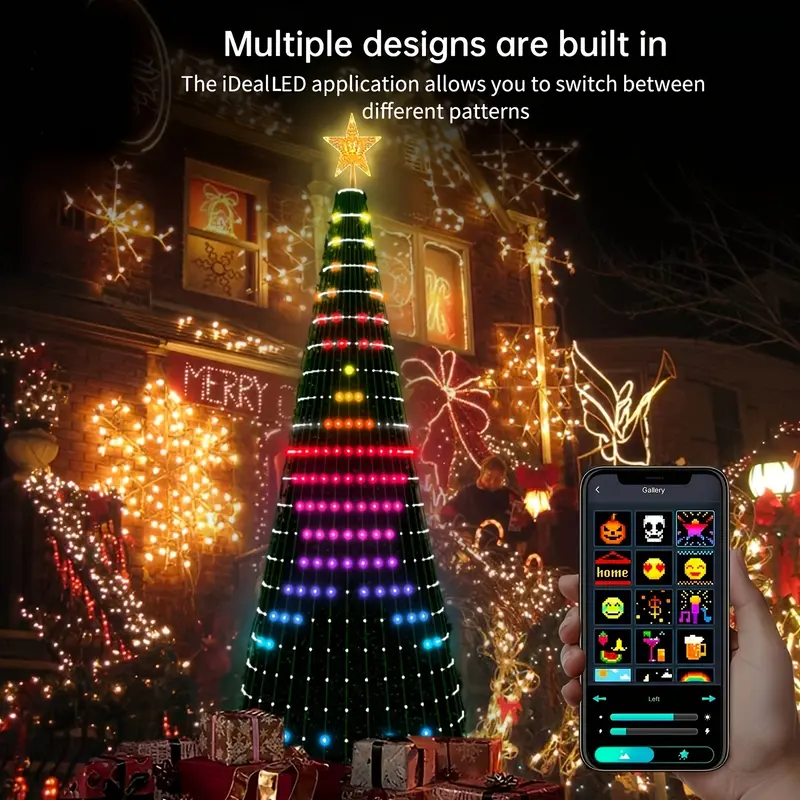 Smart 400 LED Christmas Tree Lights with Remote App Control and Music Sync