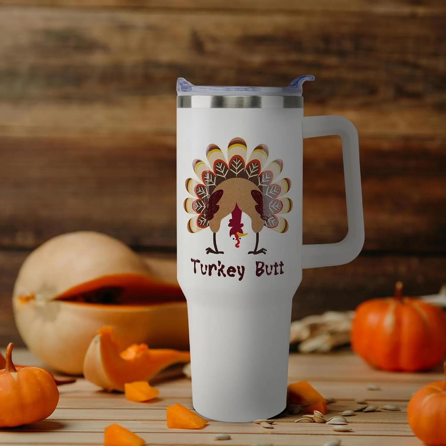 40 oz Christmas Snowman Stainless Steel Insulated Tumbler with Straw