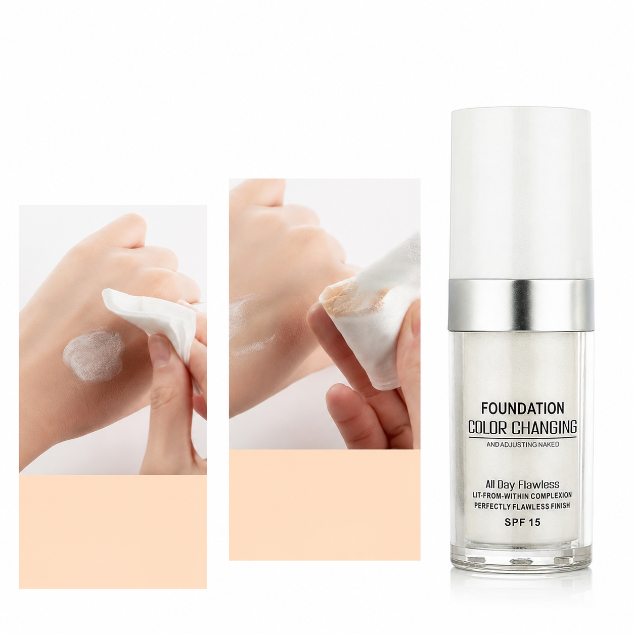Self Adjusting Liquid Foundation With Color Matching For Mature Skin