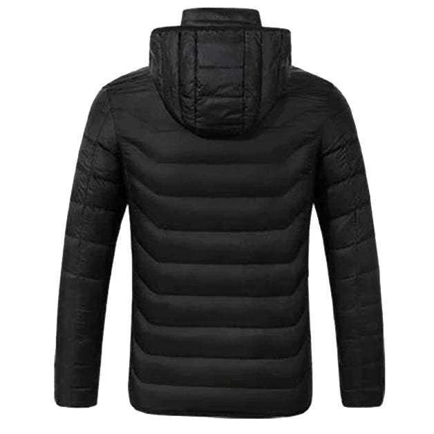 Electric Battery Heated Hooded Jacket - Waterproof , Thermal Heating-Amzemart
