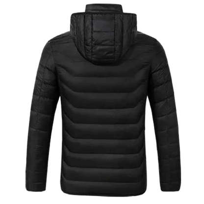 Electric Battery Heated Hooded Jacket - Waterproof , Thermal Heating-Amzemart