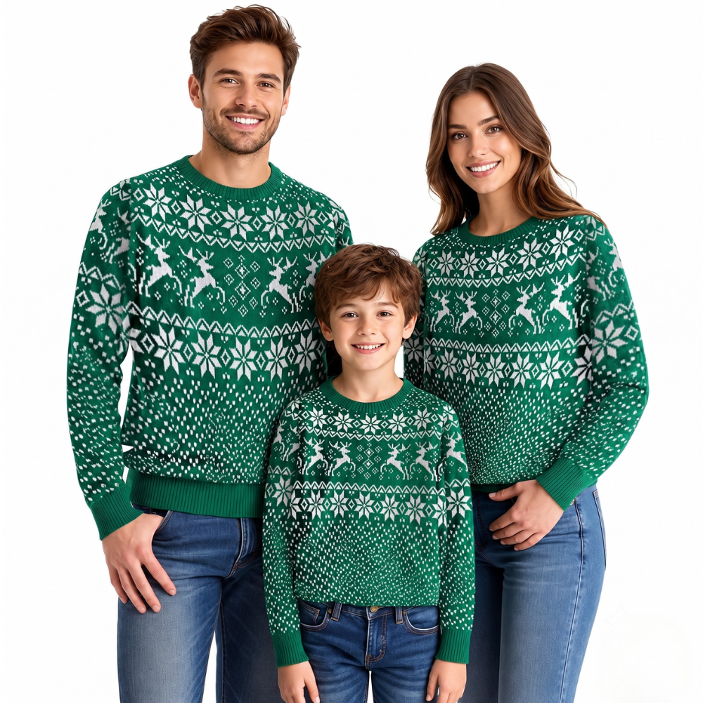 Casual Family Matching Christmas Sweaters 