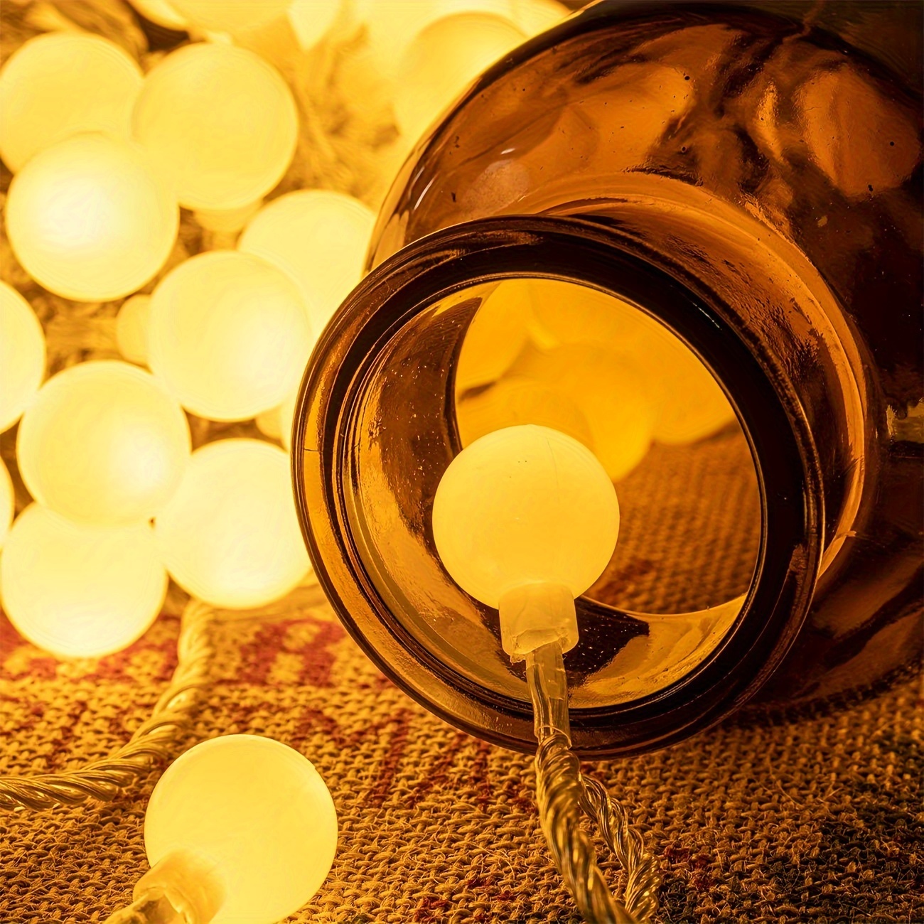 USB Powered Globe LED String Lights with Timer and Multiple Lighting Modes