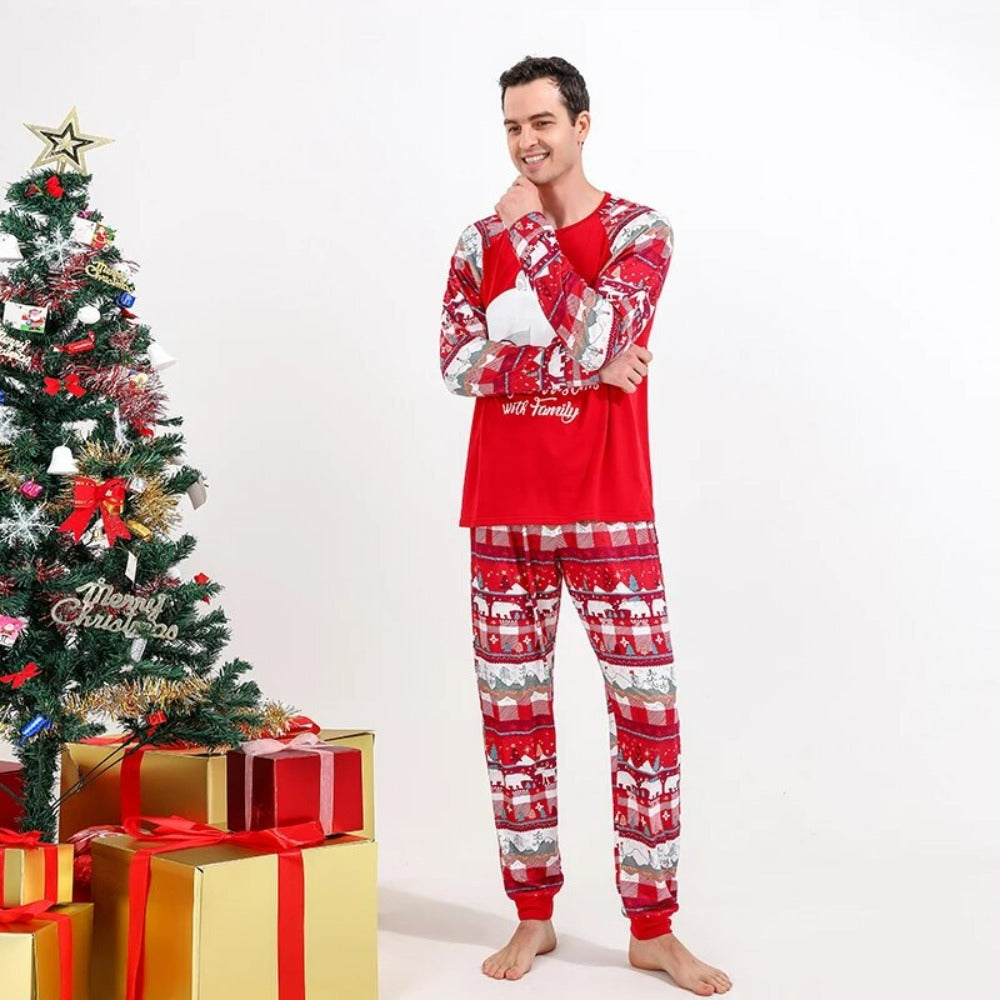 Christmas Bear Family Matching Pajamas - Amzemart