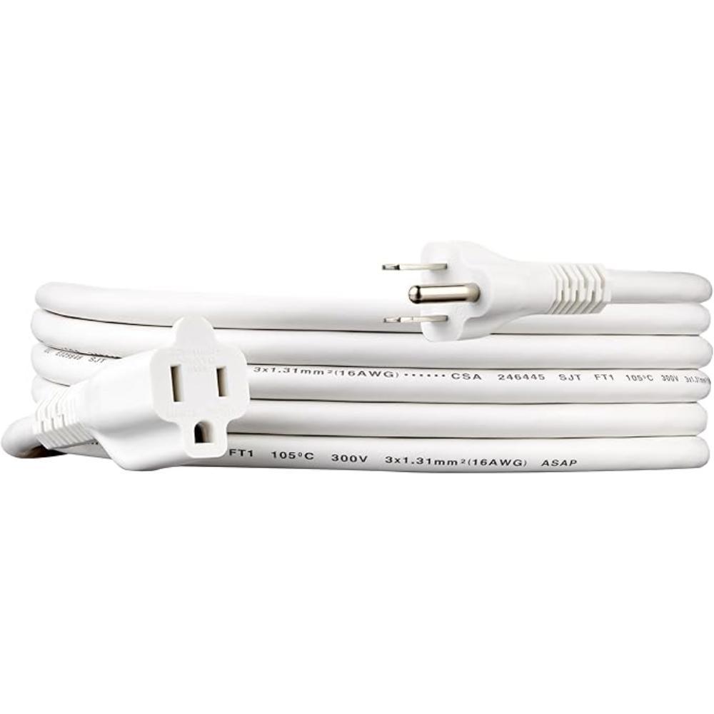 Indoor Extension Power Cord With Flat Plug