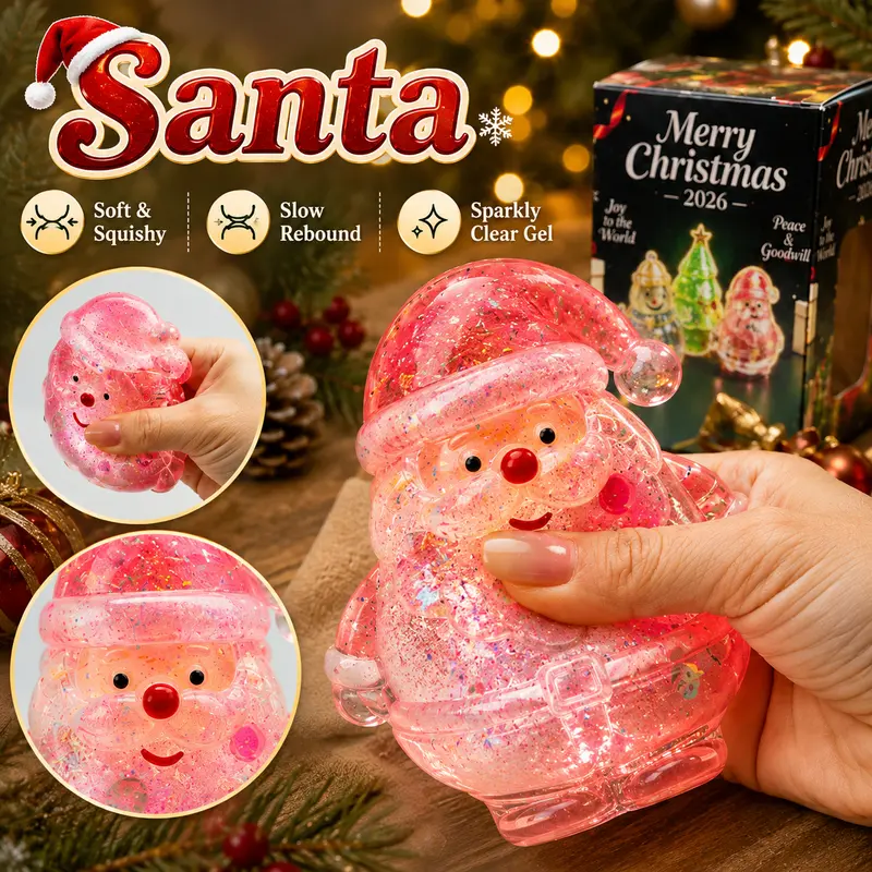 Santa Snowman And Christmas Tree Squishy Toys