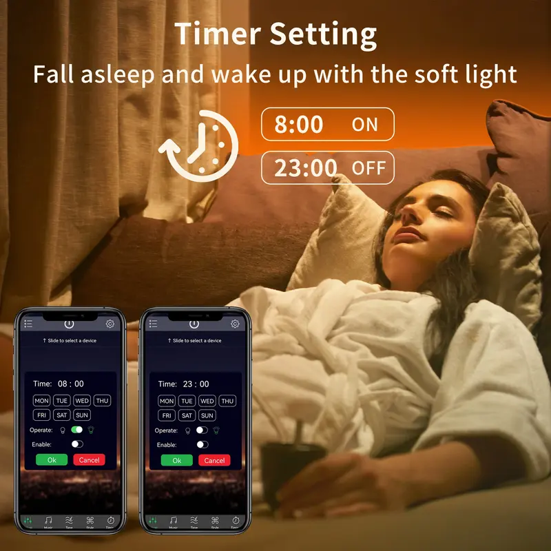 Music Sync LED Strip RGB Lights with Smart App and Remote Control