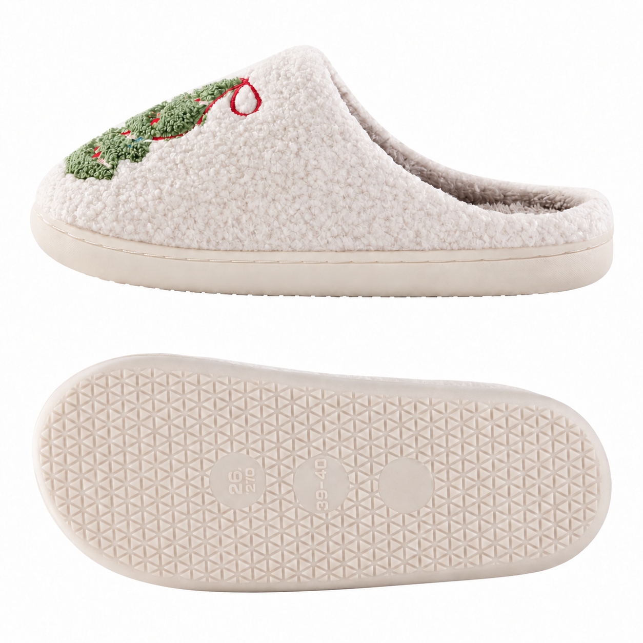 Christmas Memory Foam Winter House Slippers For Women And Men