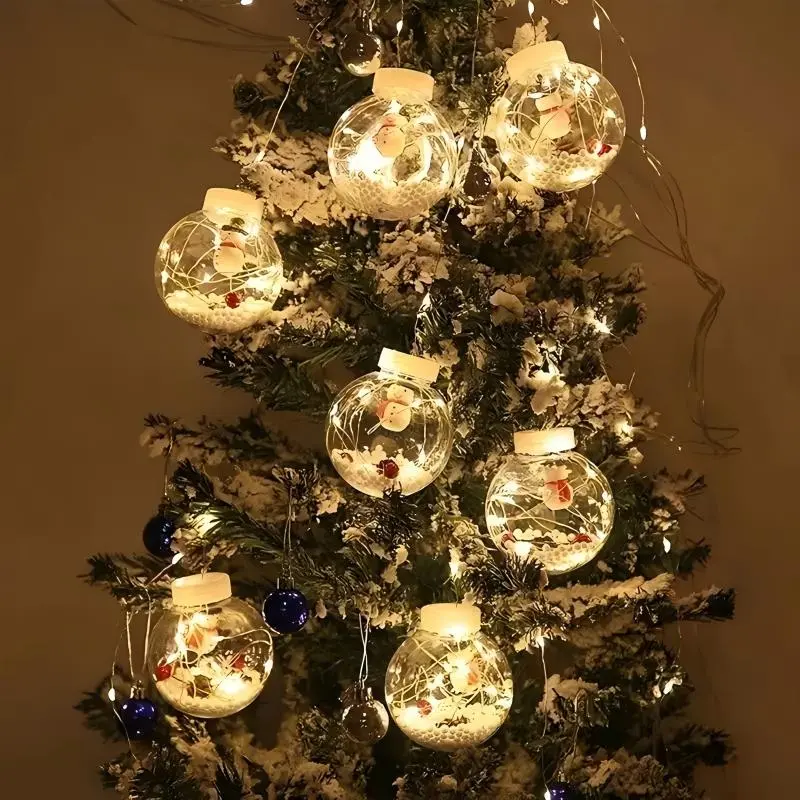 Christmas LED String Lights With Ball Ornaments