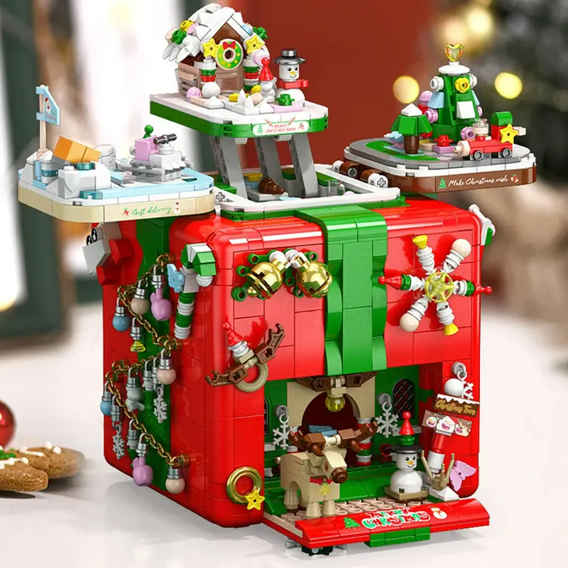 1873 Piece Christmas Building Block Kit For Kids