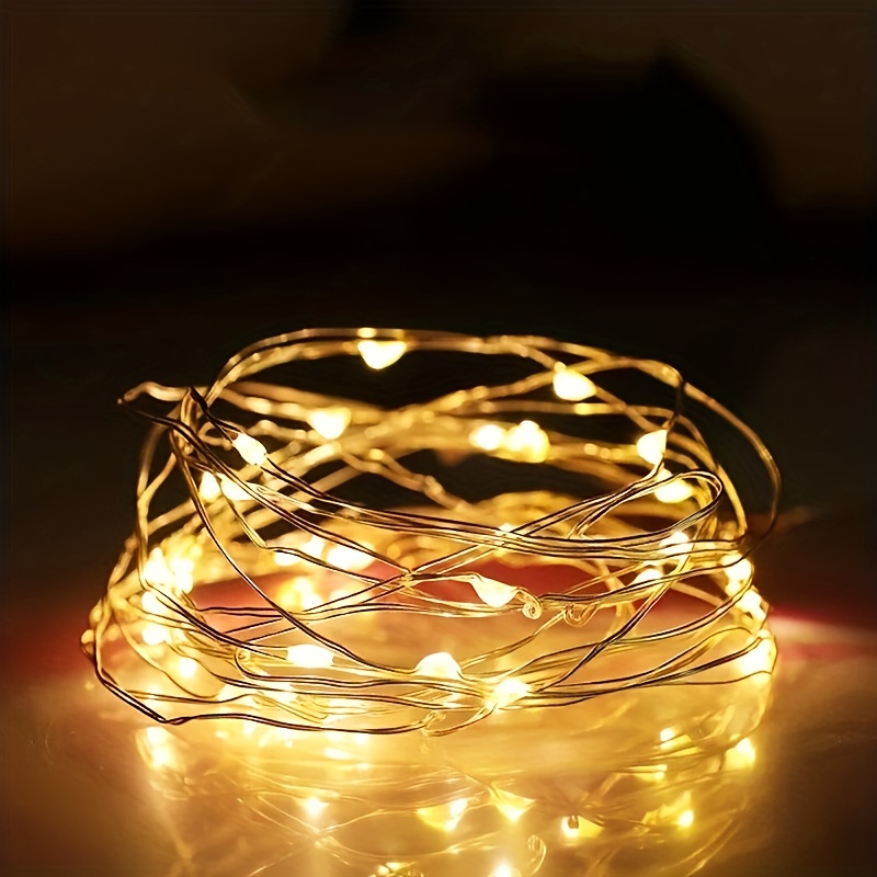 Battery Powered Micro LED String Lights for Holiday and Party Decor