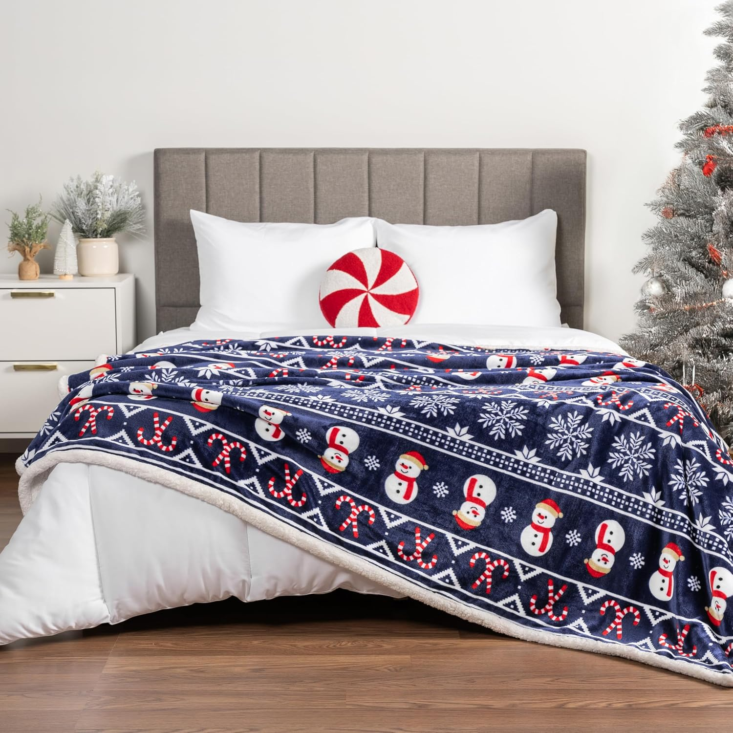 Christmas Sherpa Throw Blanket For Men And Women