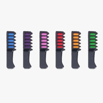 6pc Shimmer Hair Chalk Comb - FREE SHIP DEALS