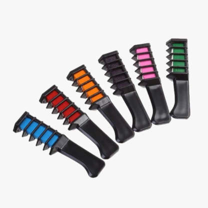 6pc Shimmer Hair Chalk Comb - FREE SHIP DEALS