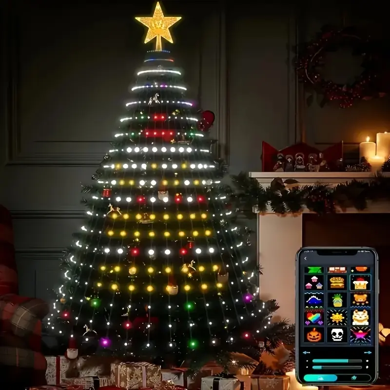 Smart 400 LED Christmas Tree Lights with Remote App Control and Music Sync