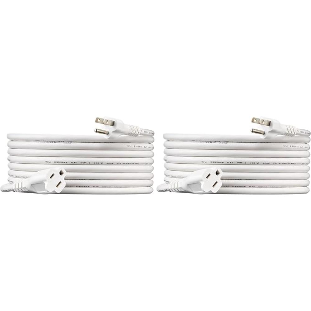Indoor Extension Power Cord With Flat Plug