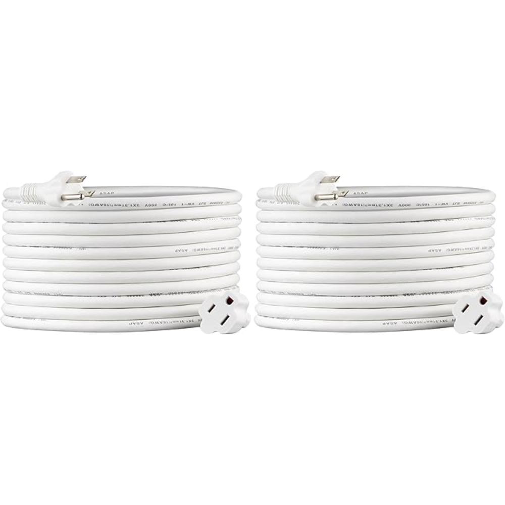 Indoor Extension Power Cord With Flat Plug