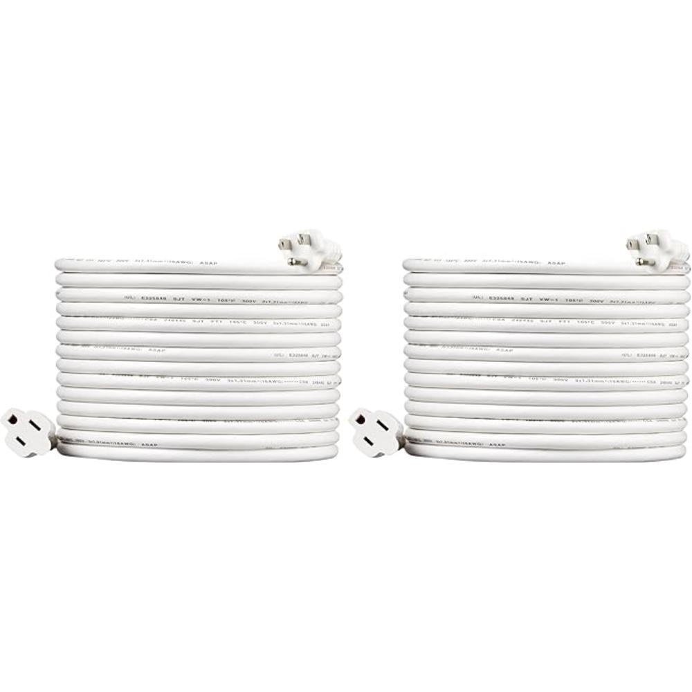 Indoor Extension Power Cord With Flat Plug