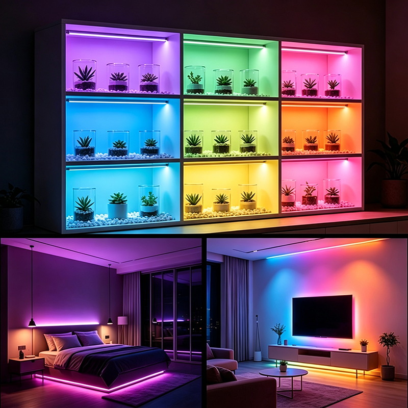 Battery Powered Decorative LED Strip Lights with Easy Button Control