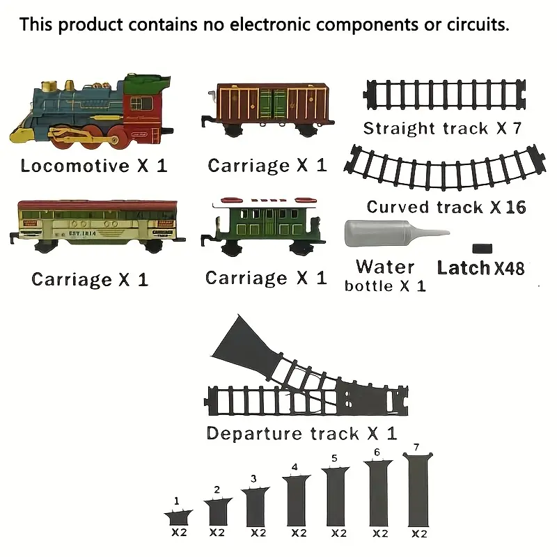 Christmas Electric Track Set With Music And Lights For Kids