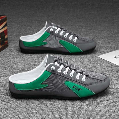 Men's Backless Sneakers-Amzemart