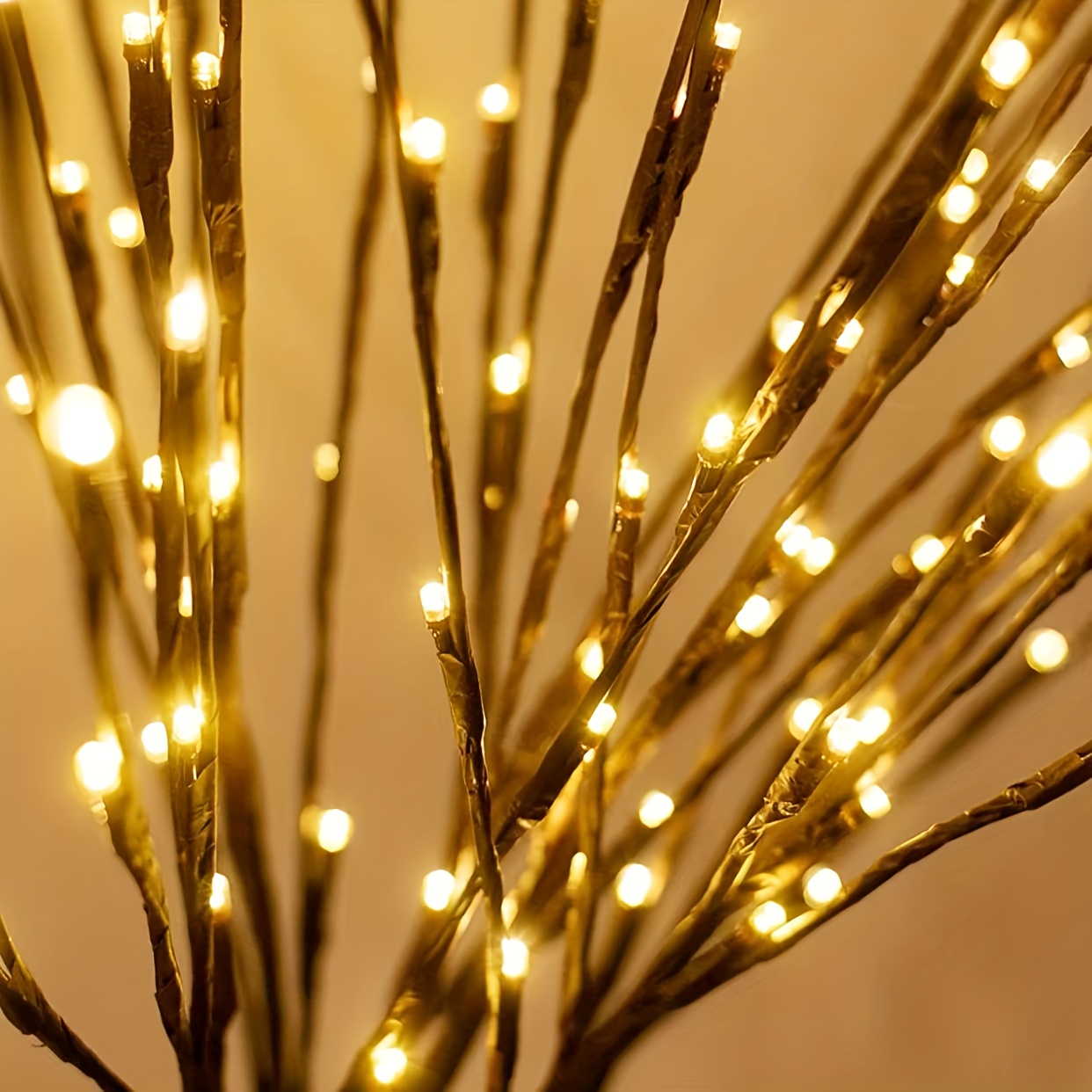 Pack of 2 Battery LED Branch Lights for Holiday Decor