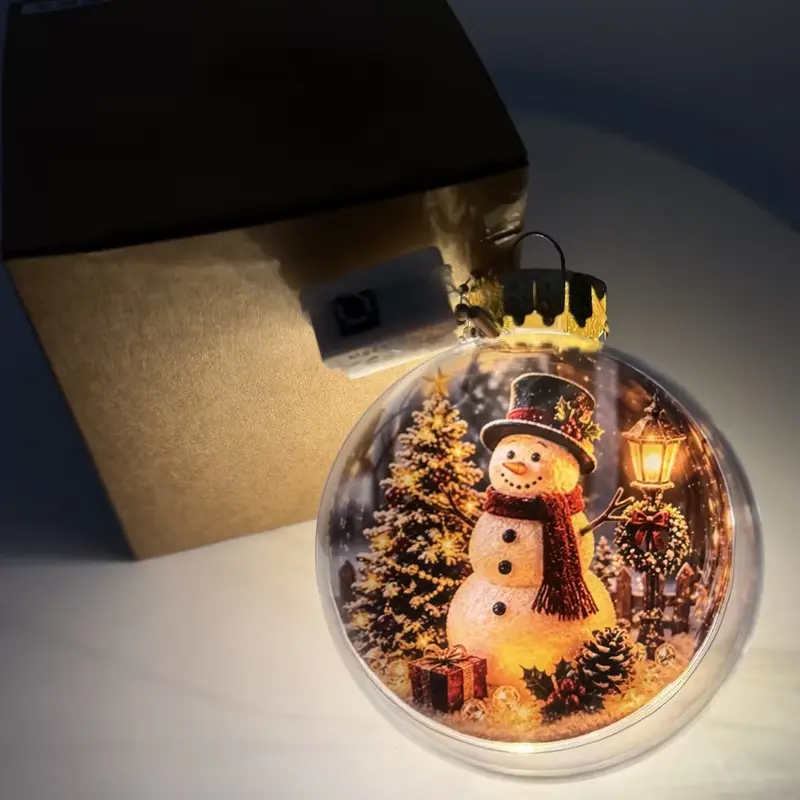 Mini Holiday Warm Led Light Up Glowing Christmas Story Ornament
