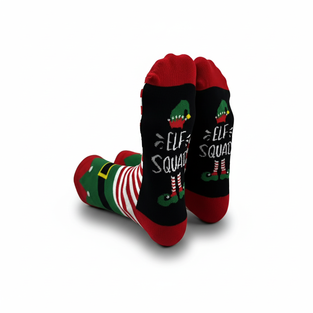Elf Squad Christmas Socks For Men