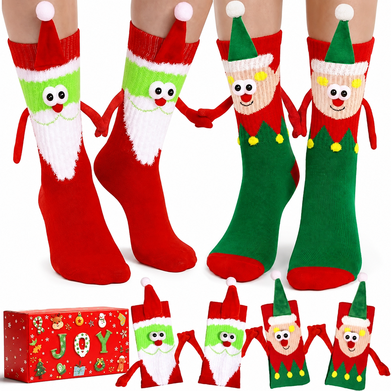 2 Pairs Funny Socks Gift Set For Men And Women