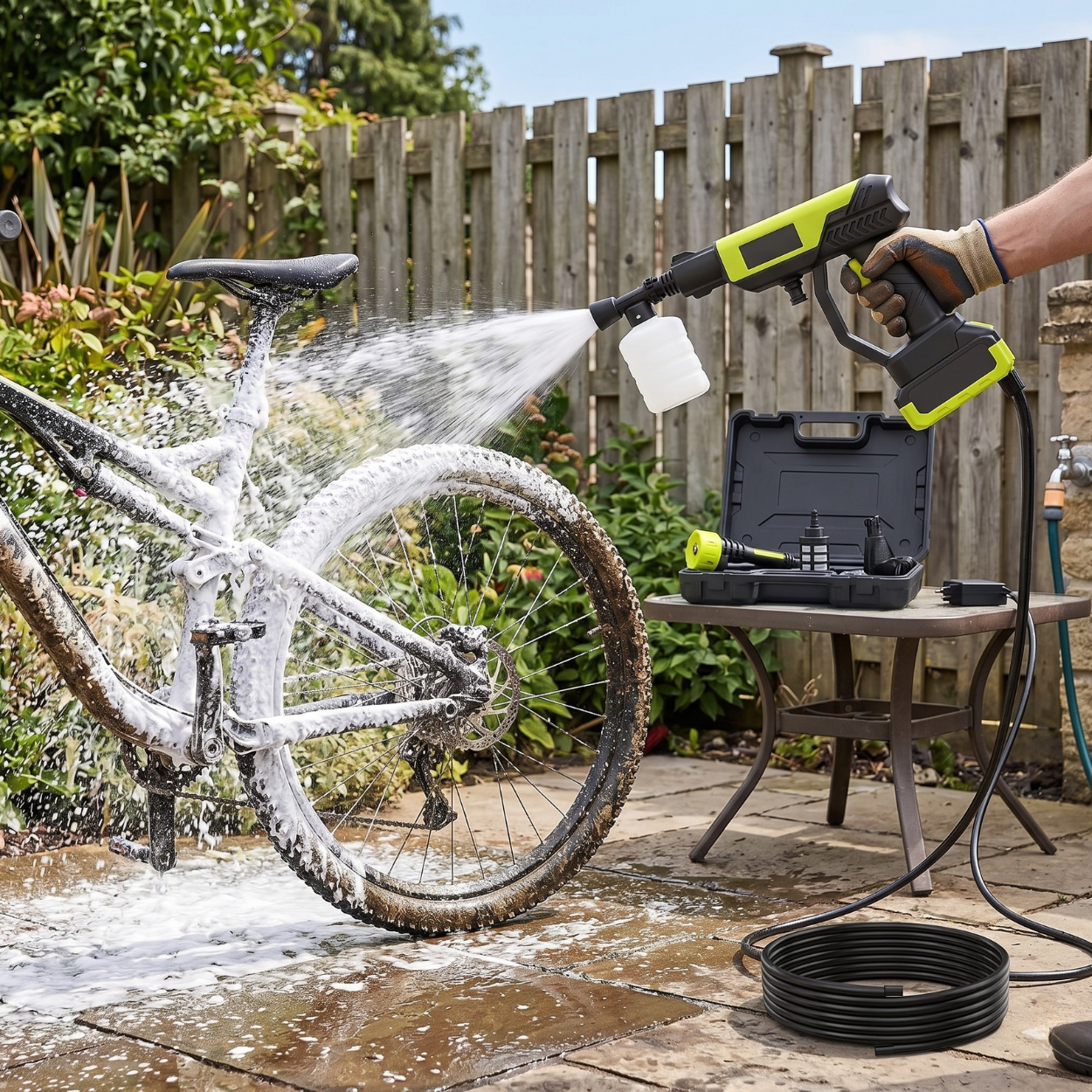 Portable Cordless Spray Cleaning Washer With Charger And Spray Bottle