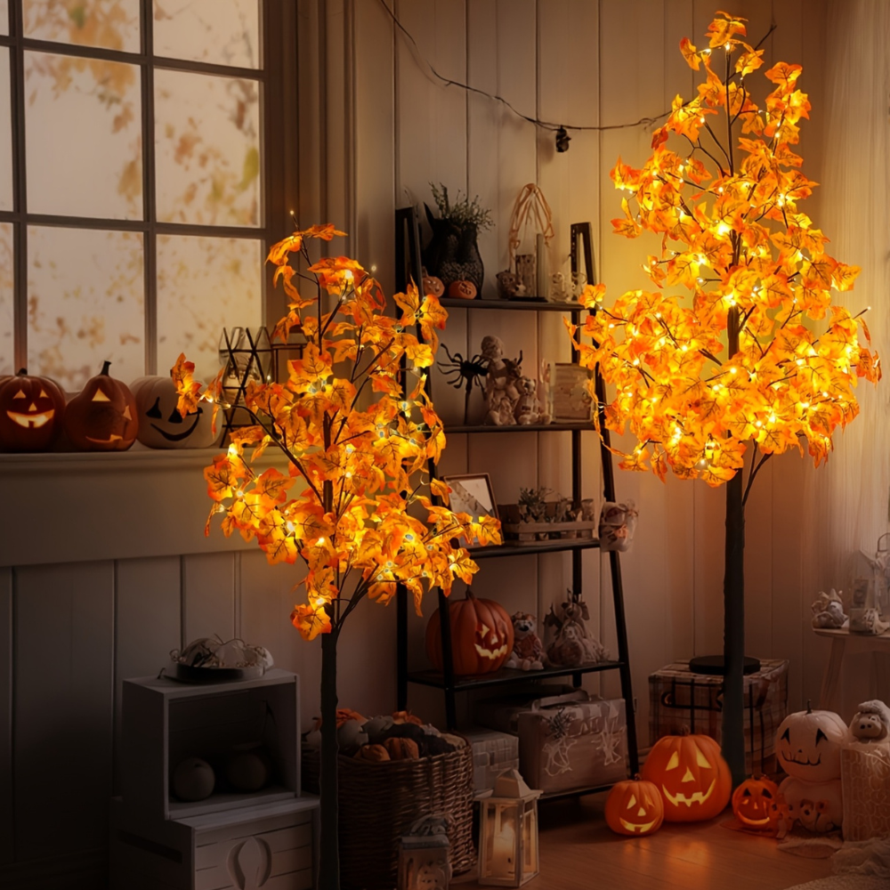 LED Maple Tree for Autumn and Holiday Christmas Decor