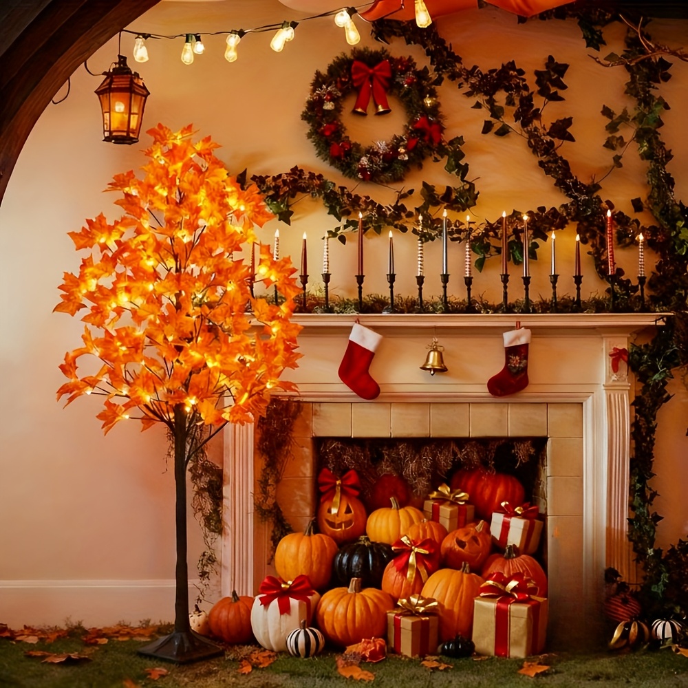 LED Maple Tree for Autumn and Holiday Christmas Decor