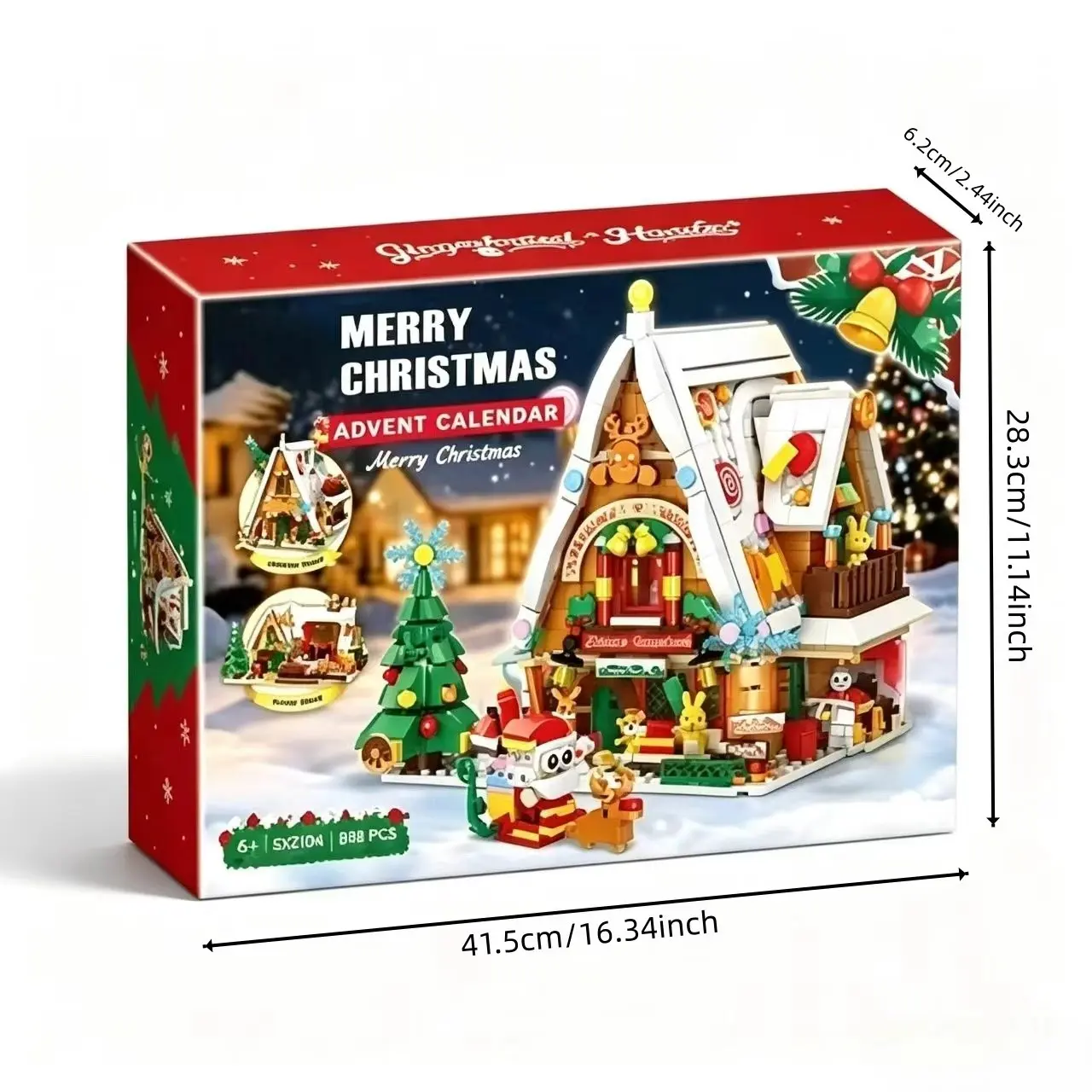 24 Day Christmas Advent Building Blocks  