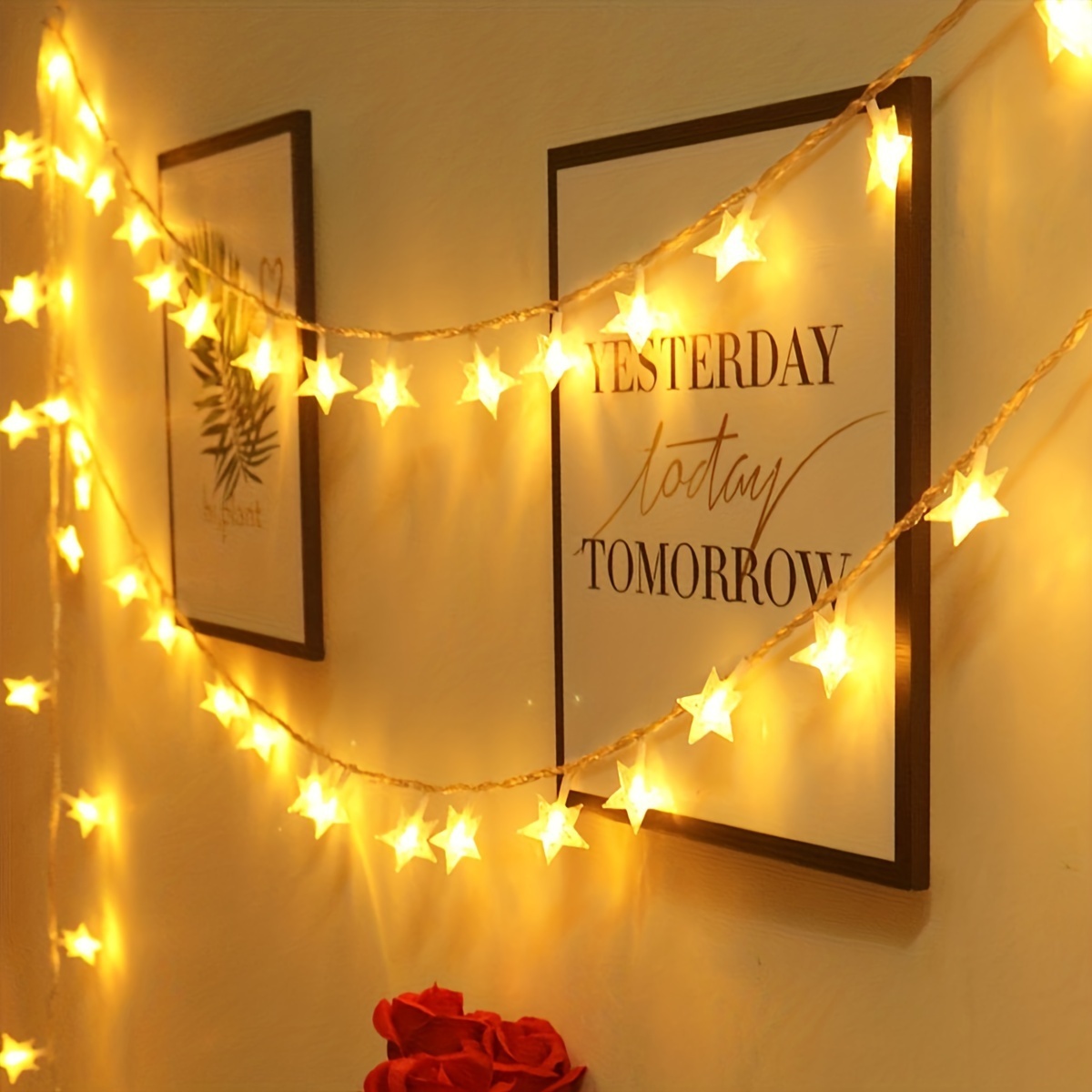 Battery Powered Star Fairy String Lights for Indoor and Holiday Decor