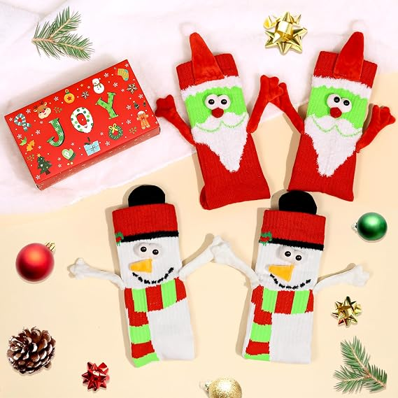 2 Pairs Funny Socks Gift Set For Men And Women