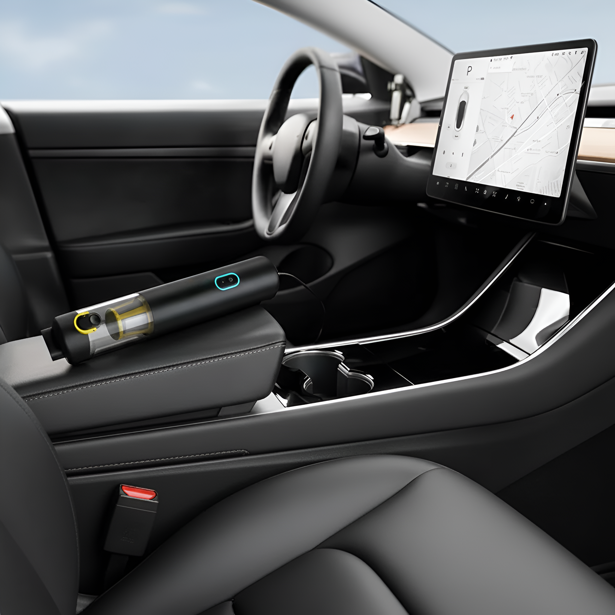 Mini Cordless Car Vacuum With Strong Suction And Multiple Nozzles For Cars