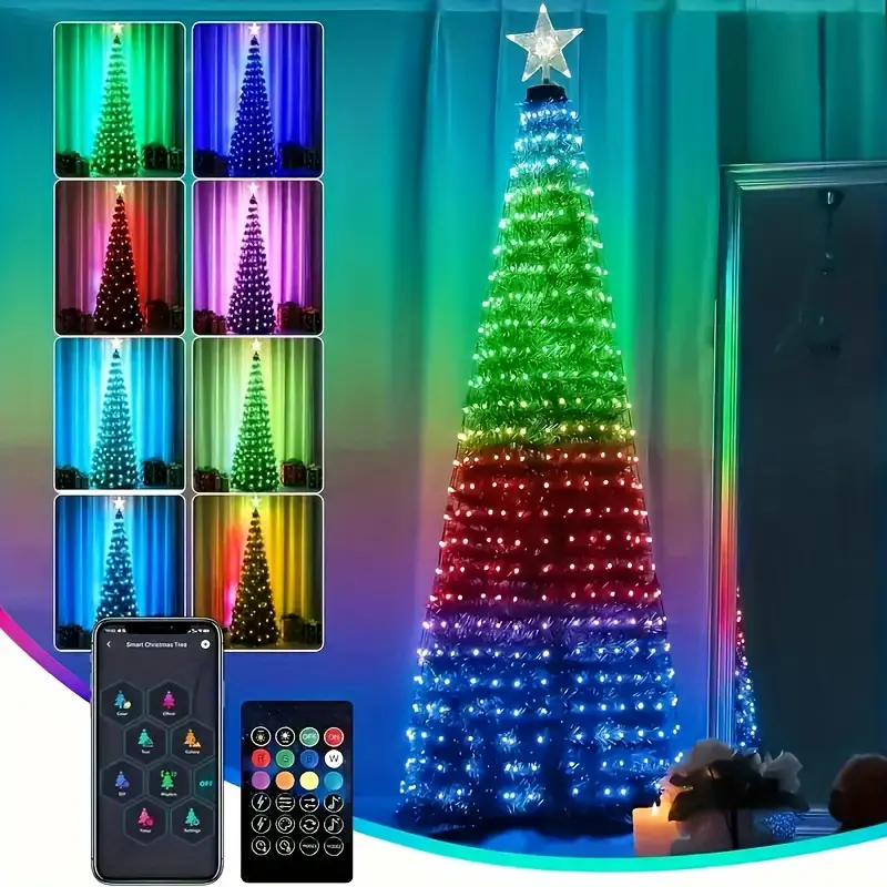 Smart 400 LED Christmas Tree Lights with Remote App Control and Music Sync